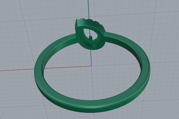Ring Pear Model 5711 3D print model_4