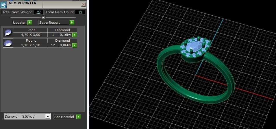 Ring Pear Model 5711 3D print model_7