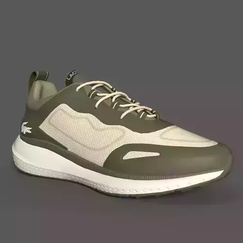 Lacoste Active Textile Sneakers DarkGreen OffWhi