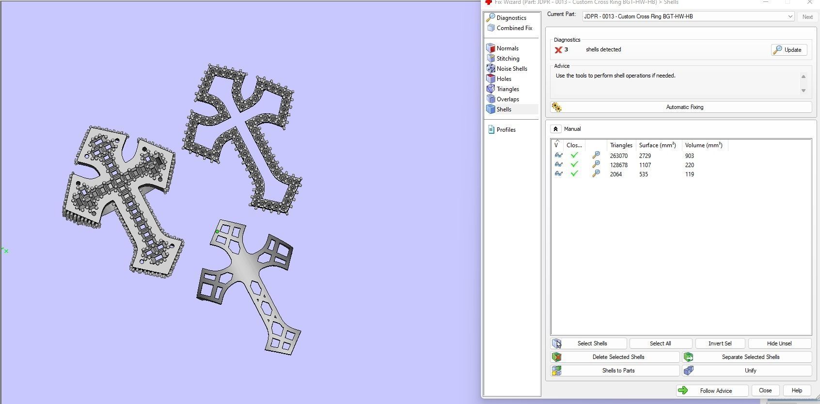 Custom Syriac Cross Diamond Ring - Crucifixion Cross Ring 3D print model_15