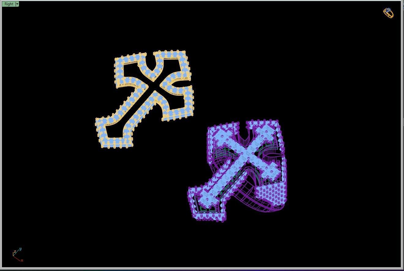 Custom Syriac Cross Diamond Ring - Crucifixion Cross Ring 3D print model_13