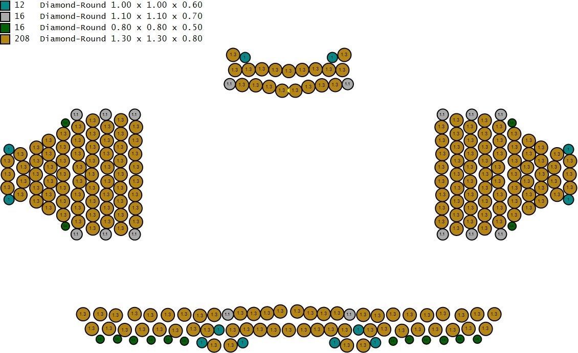 Custom Syriac Cross Diamond Ring - Crucifixion Cross Ring 3D print model_17