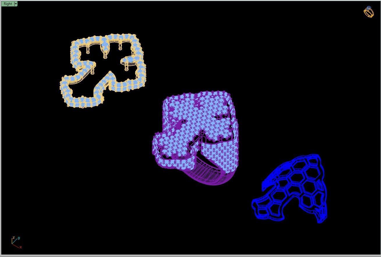 Custom Chrome Hearts Cross Diamond Ring - Crucifixion Cross Ring 3D print model_15