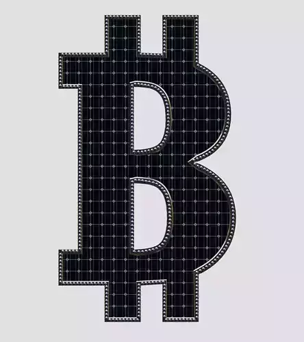 Solar Panel BTC Sign