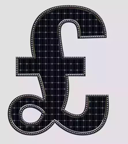 Solar Panel EURO Sign