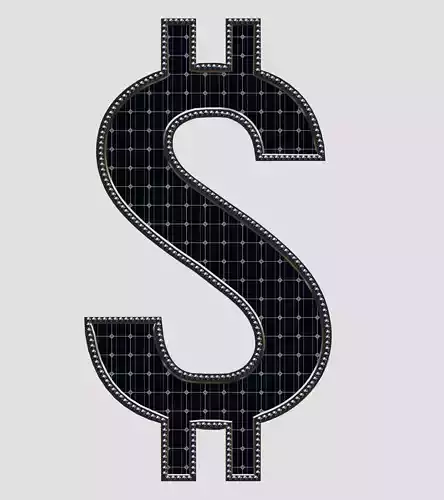 Solar Panel DOLAR Sign