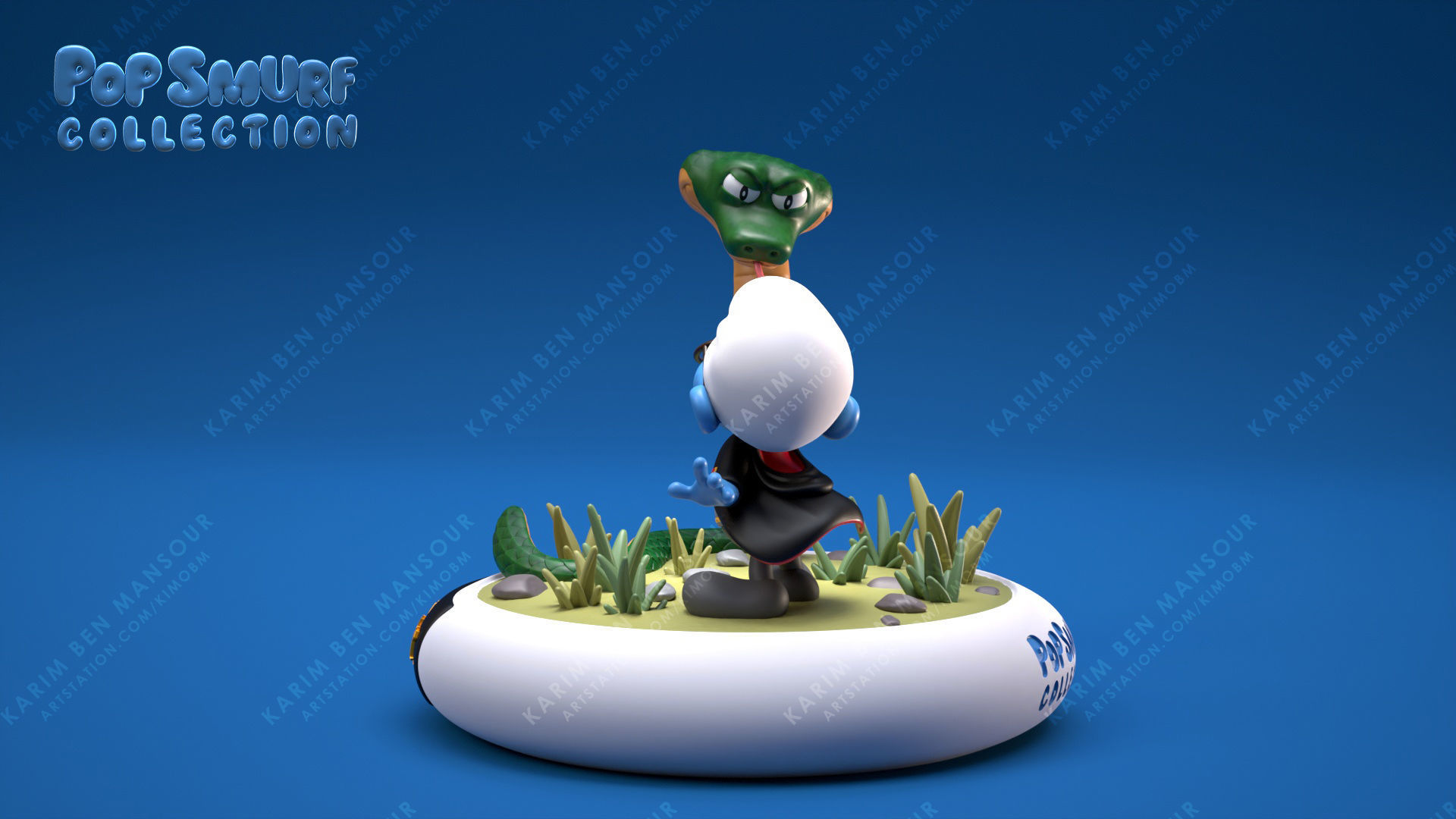 Smurf Potter from the pop SMurf collection 3D print model_8