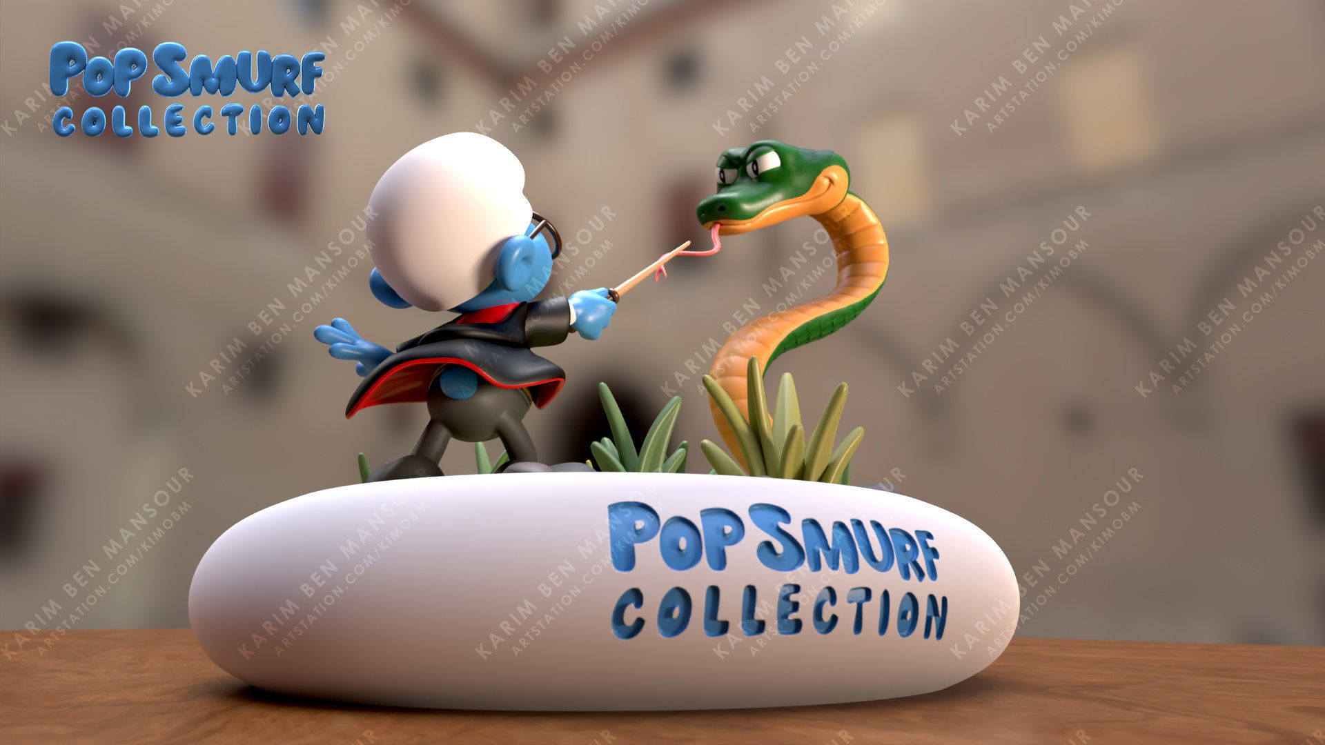 Smurf Potter from the pop SMurf collection 3D print model_13