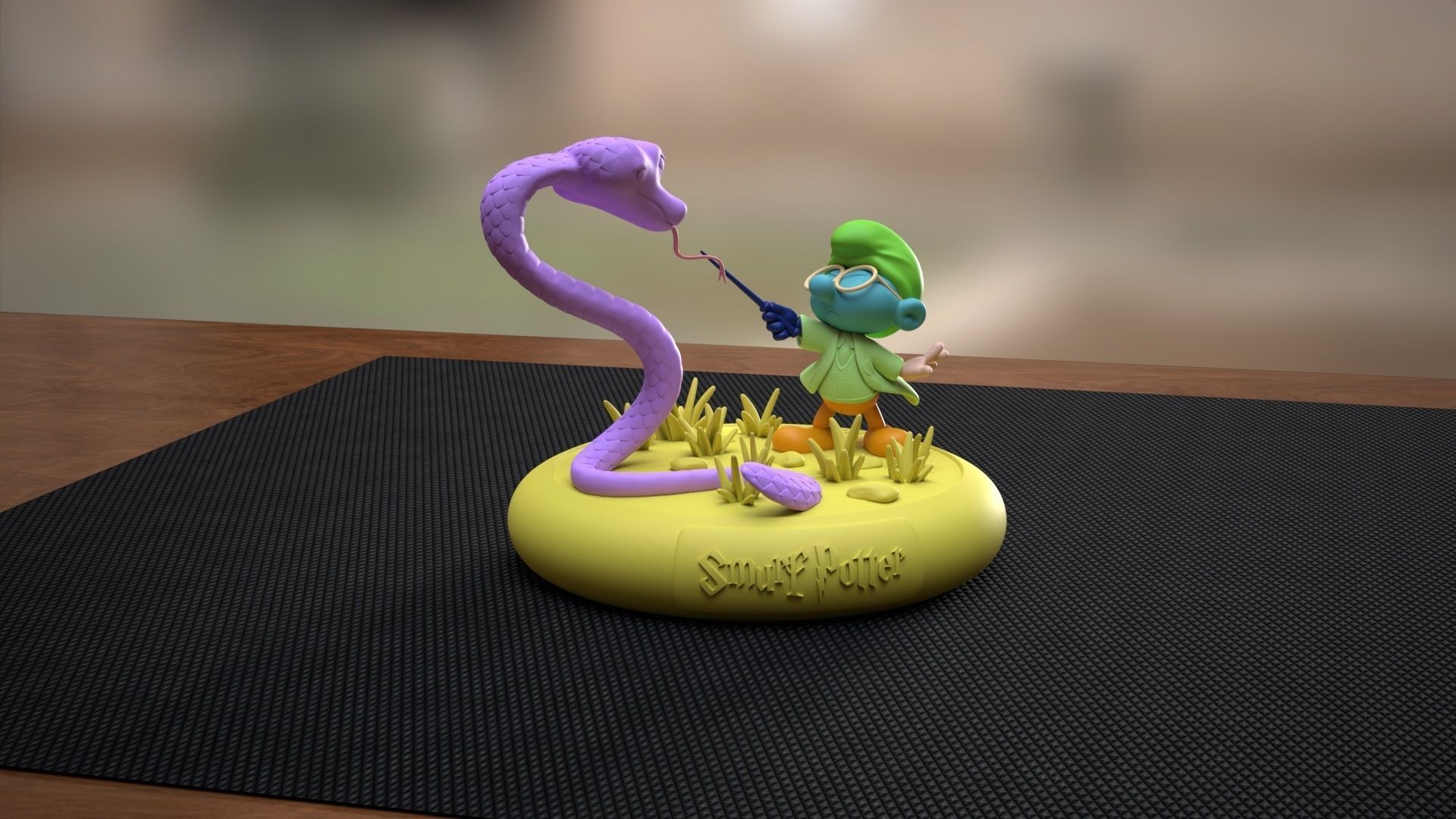 Smurf Potter from the pop SMurf collection 3D print model_15