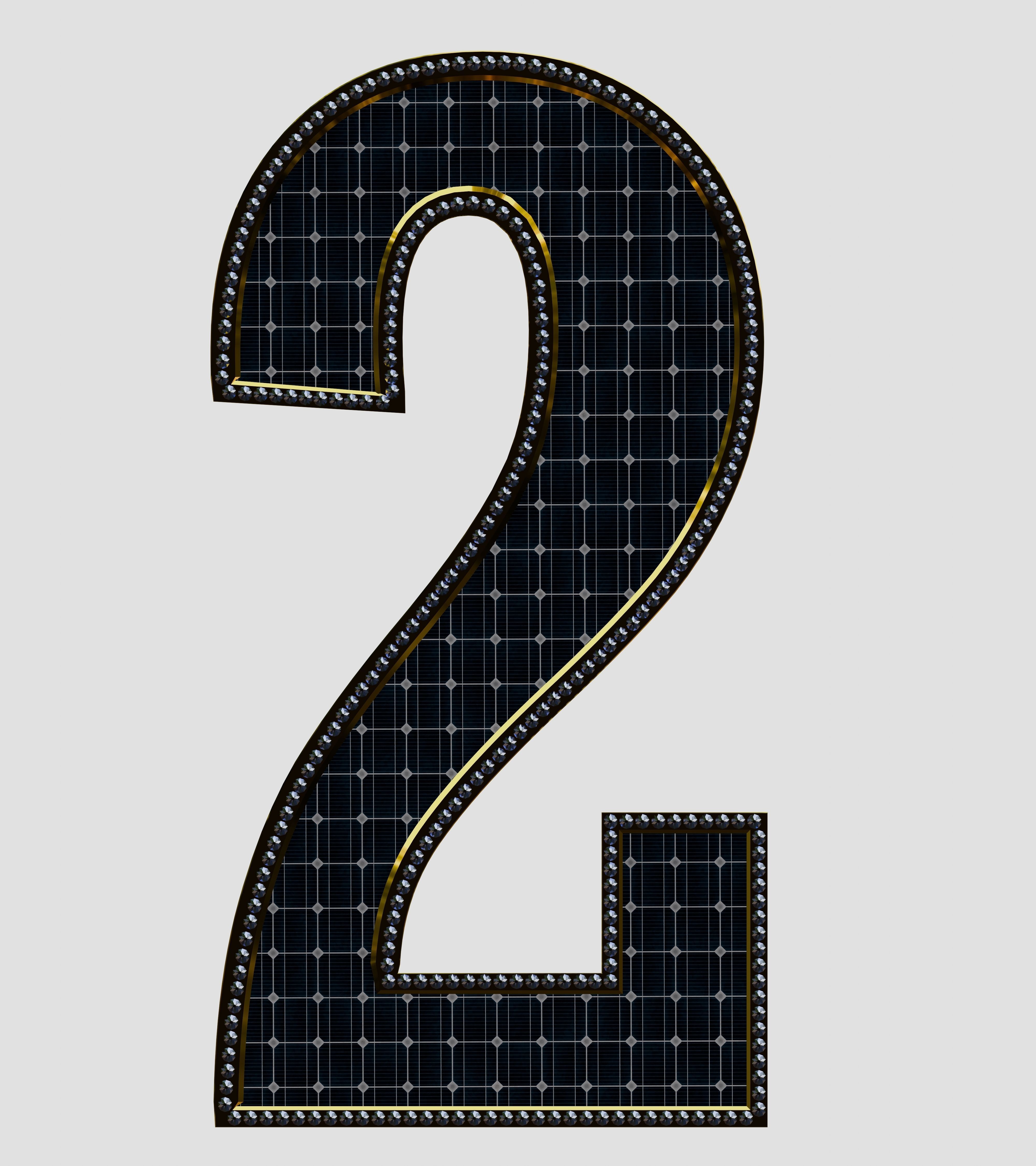 Solar Panel Number - 2 3D model_1