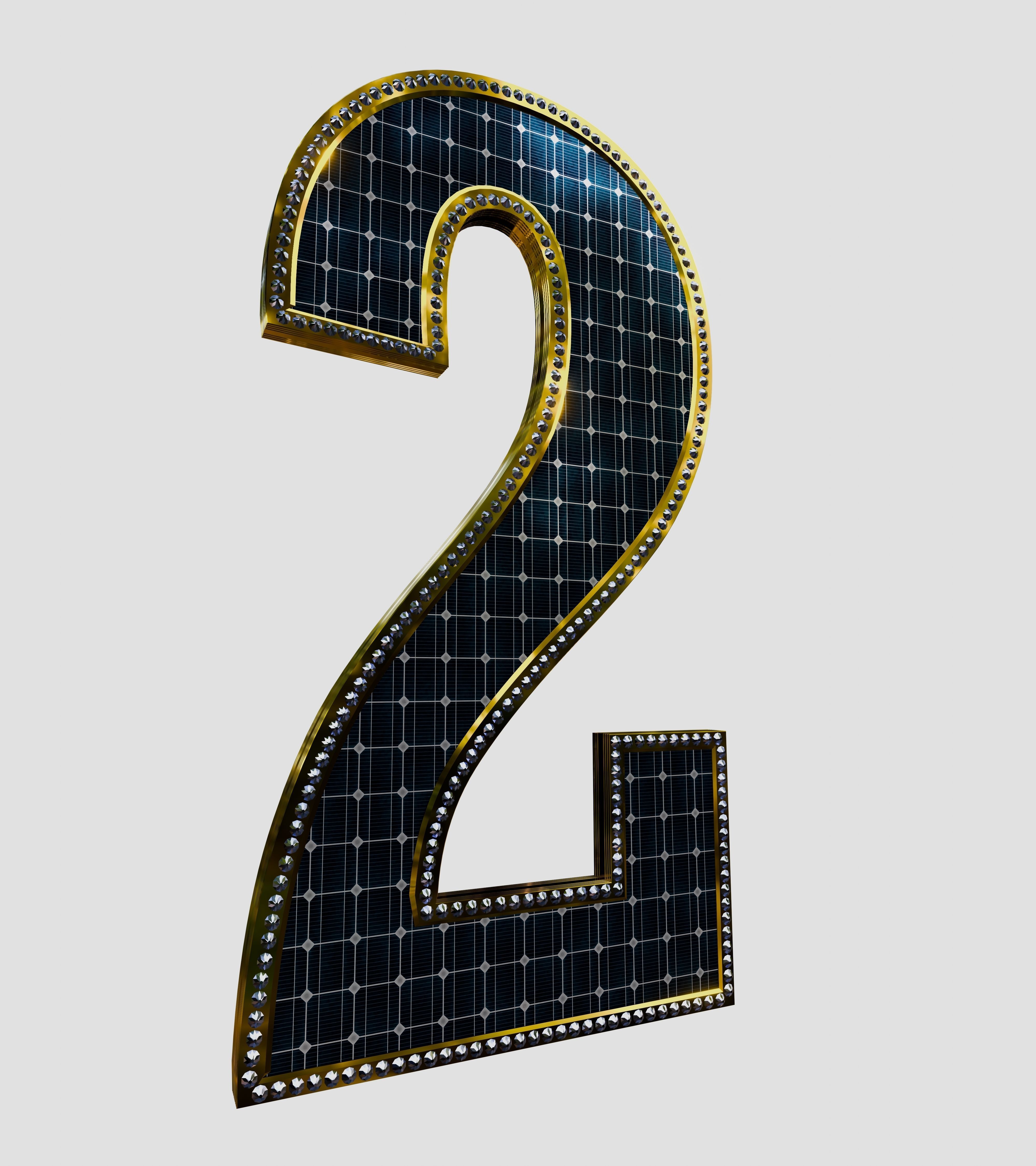 Solar Panel Number - 2 3D model_5