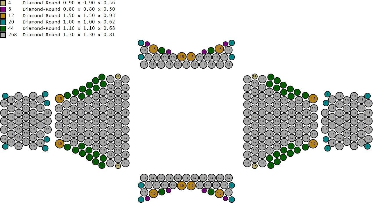 Custom Van Cleef Clover Enamel Ring - Bulgari Ring 3D print model_16