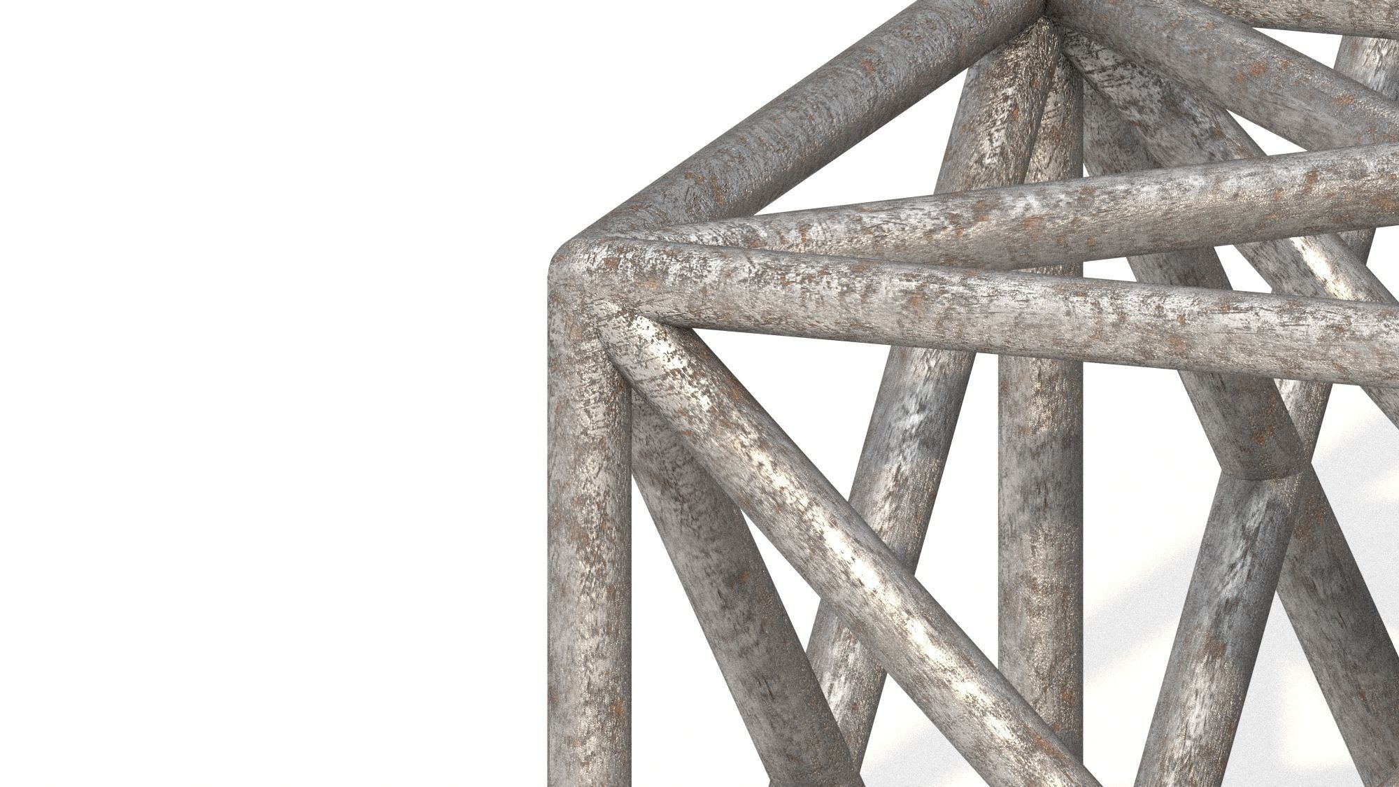Metal Spatial Structure 3D model_2