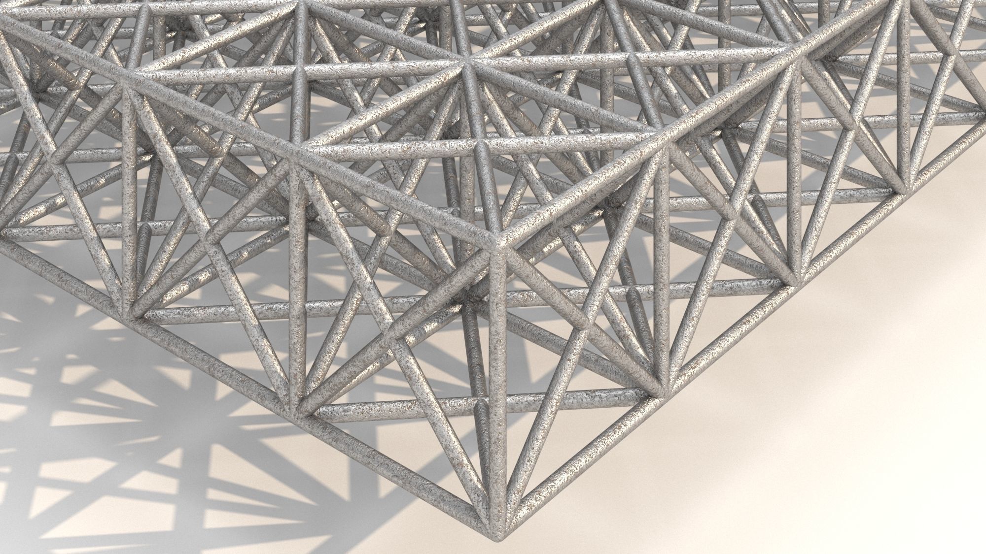 Metal Spatial Structure 3D model_4