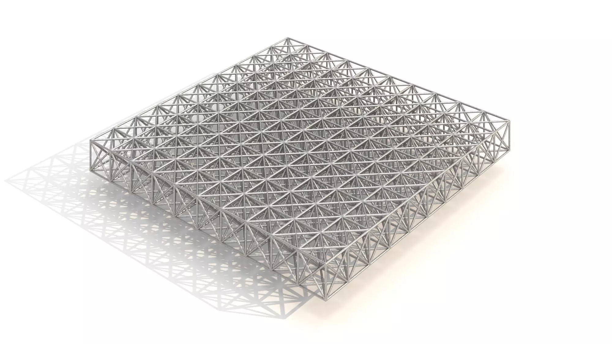 Metal Spatial Structure 3D model_0