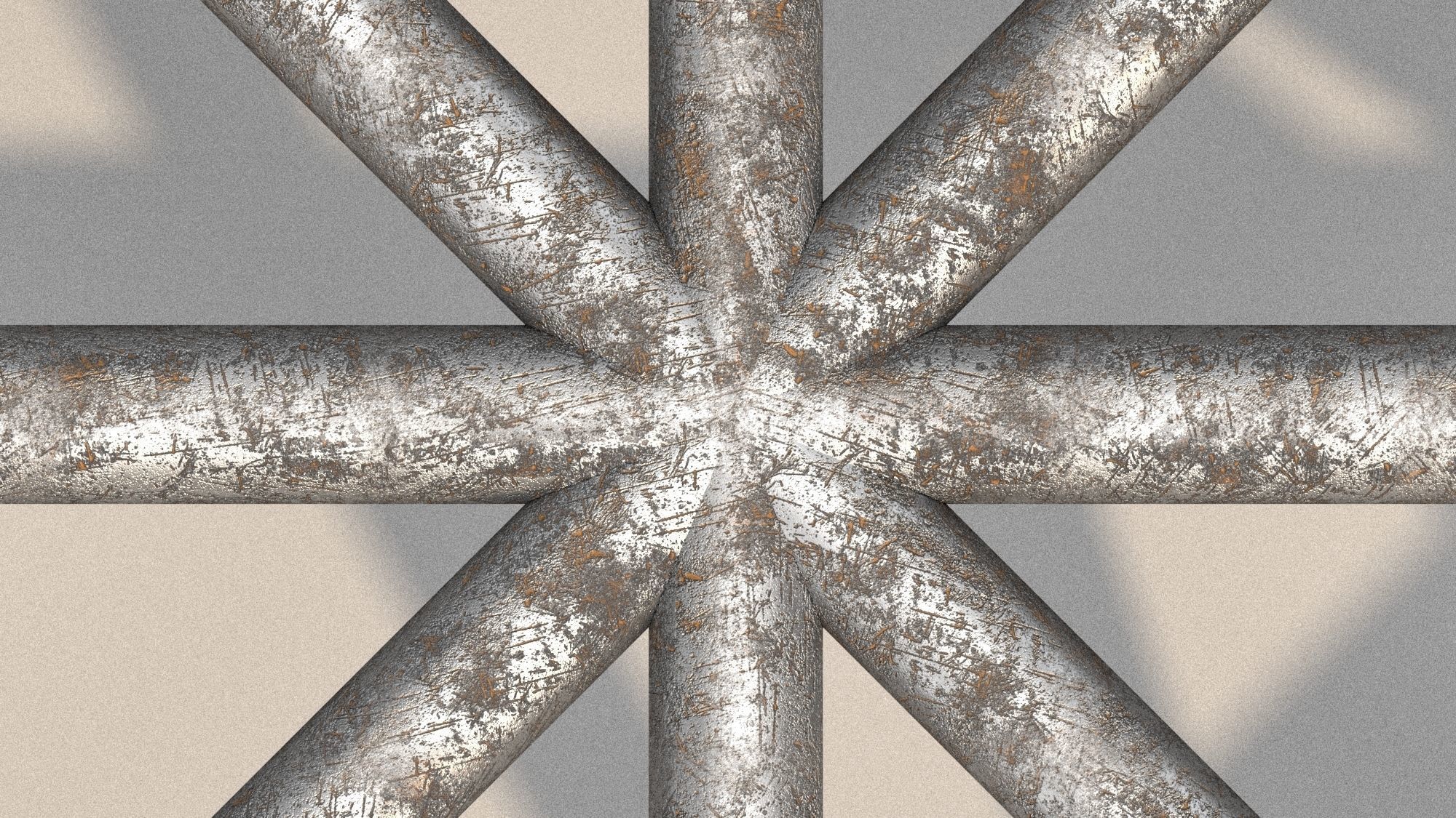 Metal Spatial Structure 3D model_8