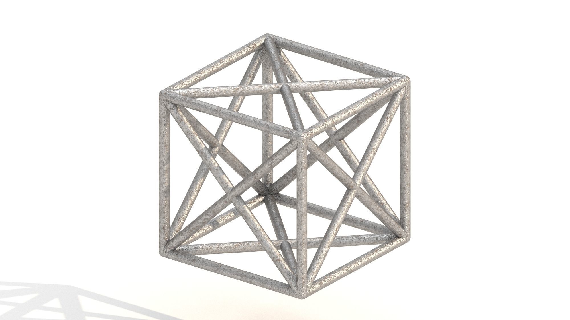 Metal Spatial Structure 3D model_7