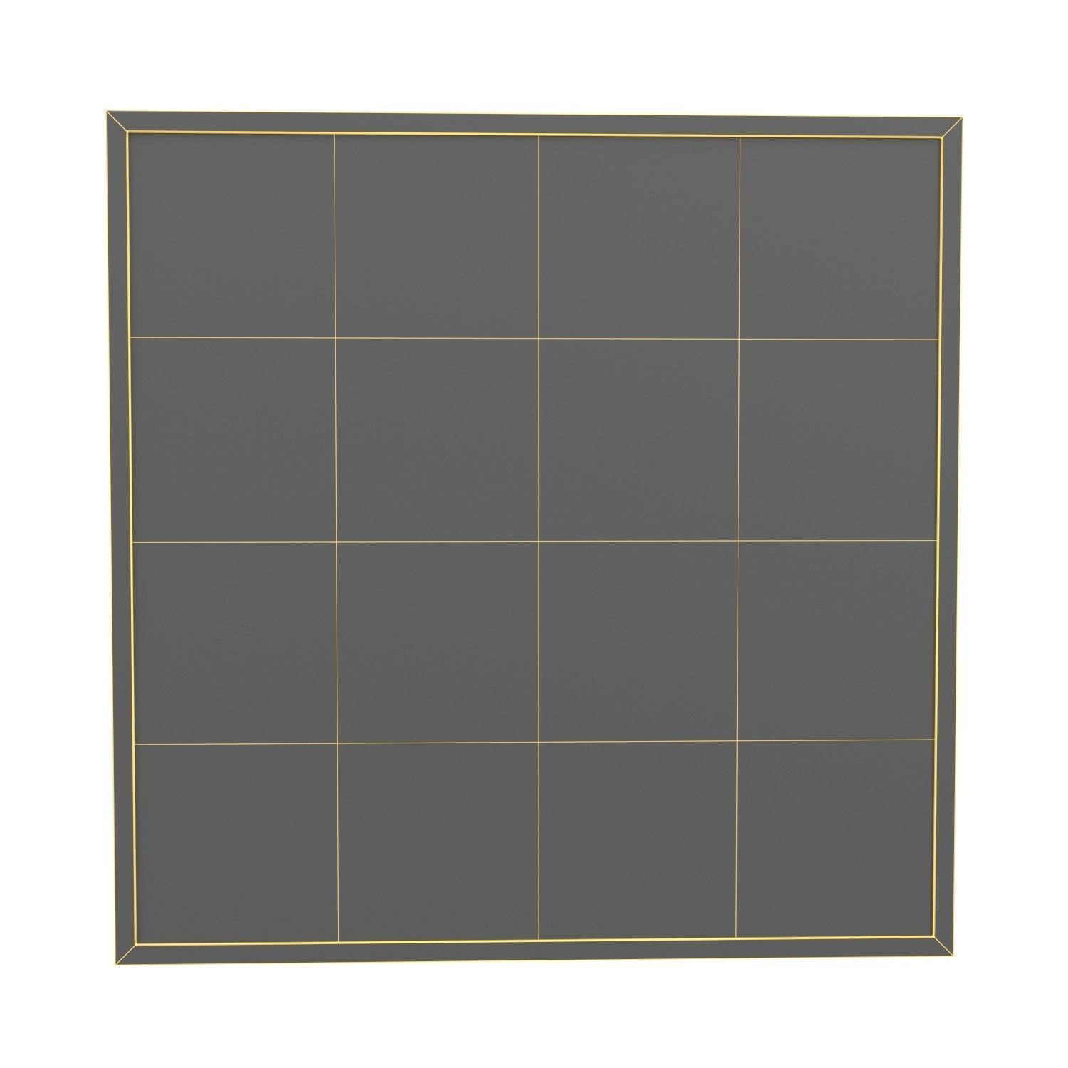 Uttermost Wall Decor Sandara Black And Gold Shadow Box  PBR 3D model_5