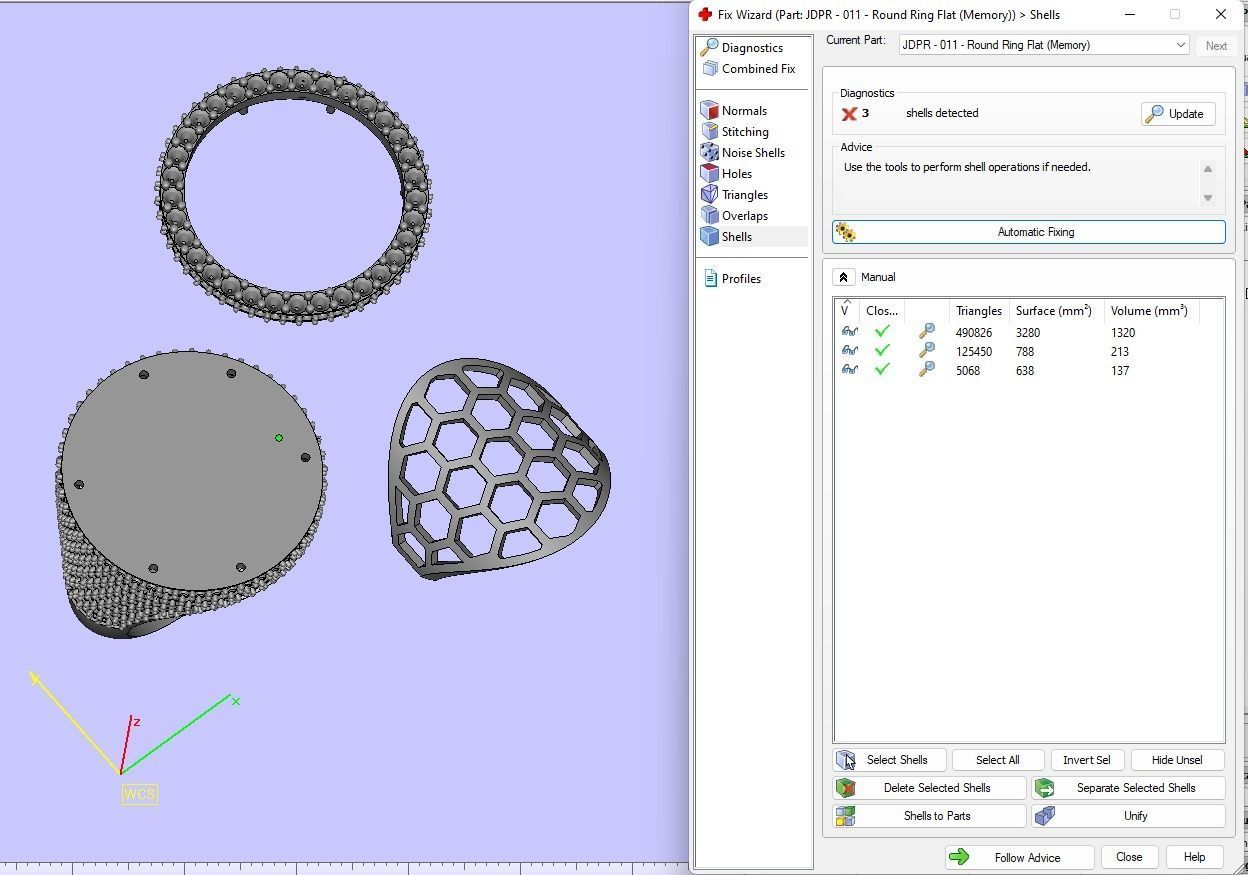 Custom Round Shape Halfway Begetters Diamond Setting Ring  3D print model_18