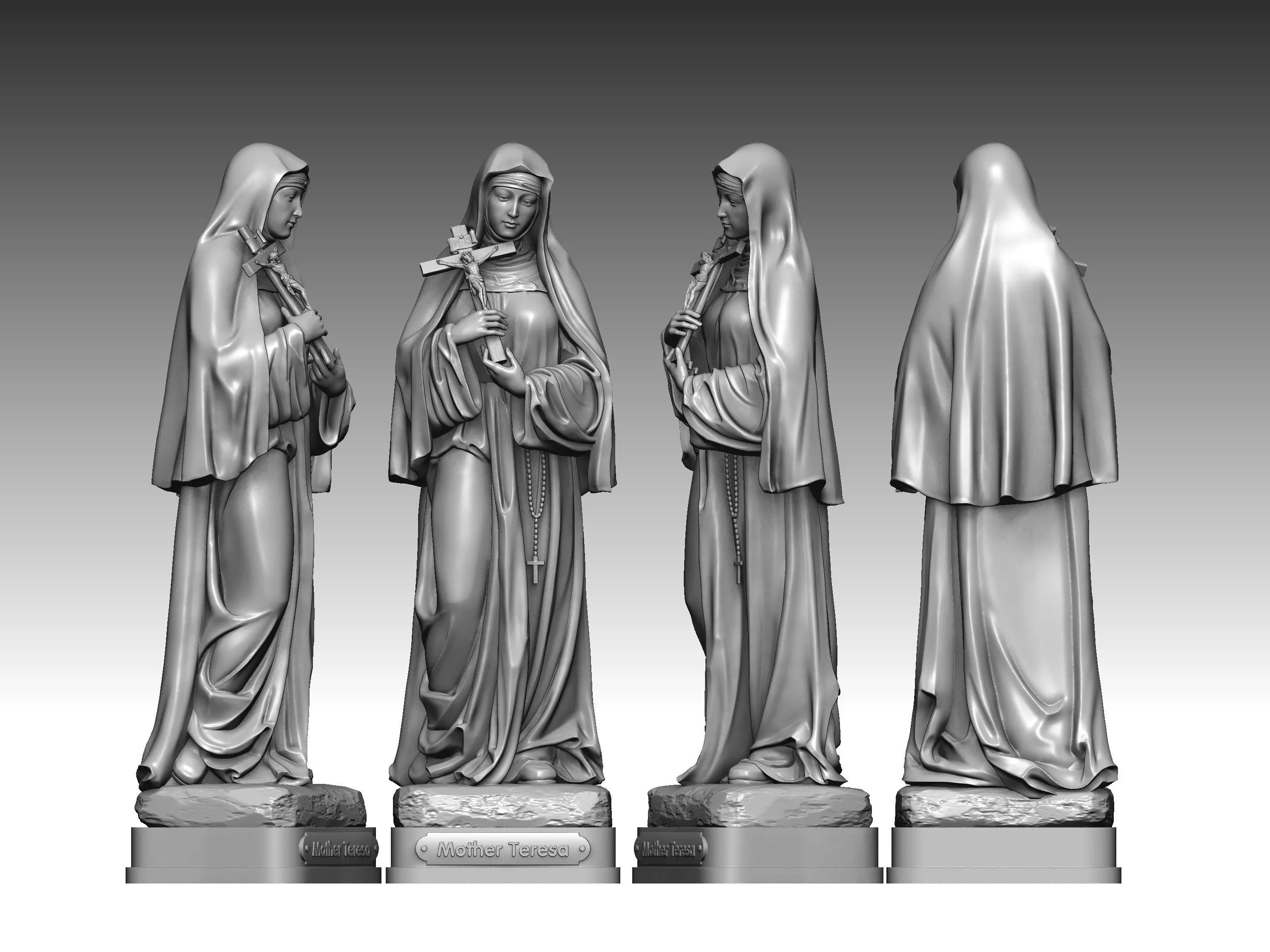 model 3d mother teresa 3D print model_0