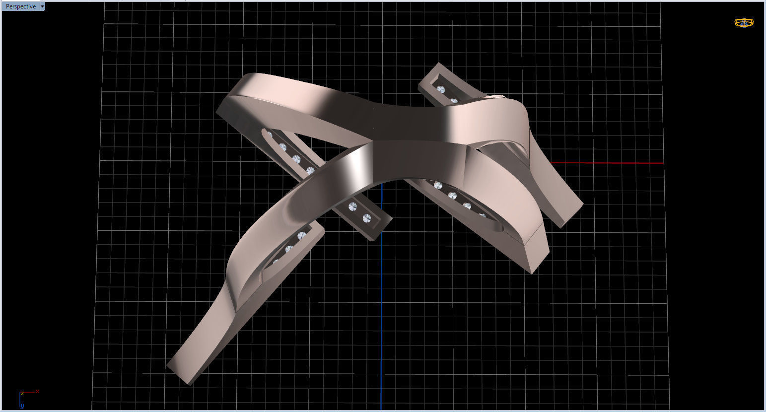 Geometric Ring 3D print model_65