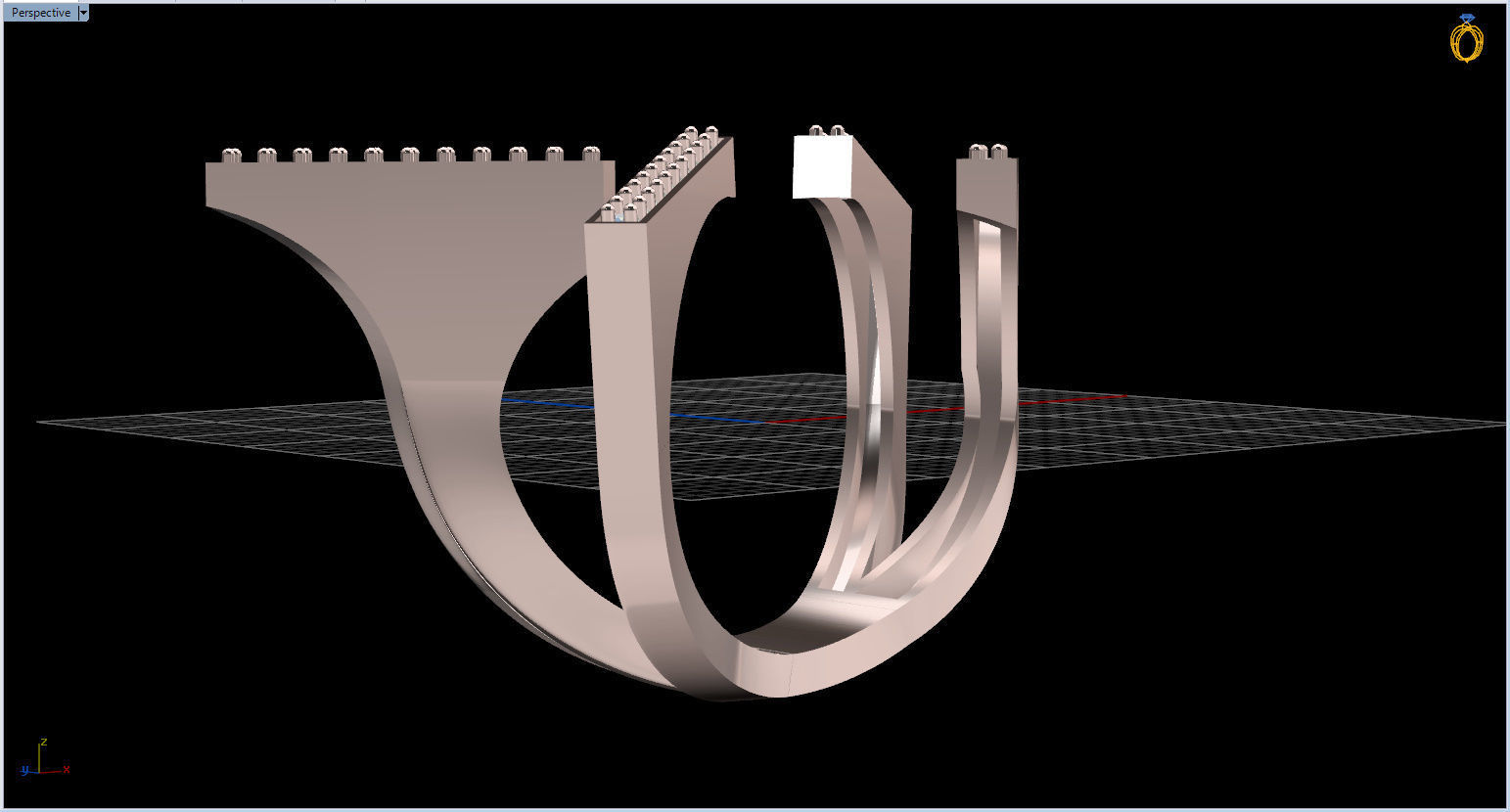 Geometric Ring 3D print model_80