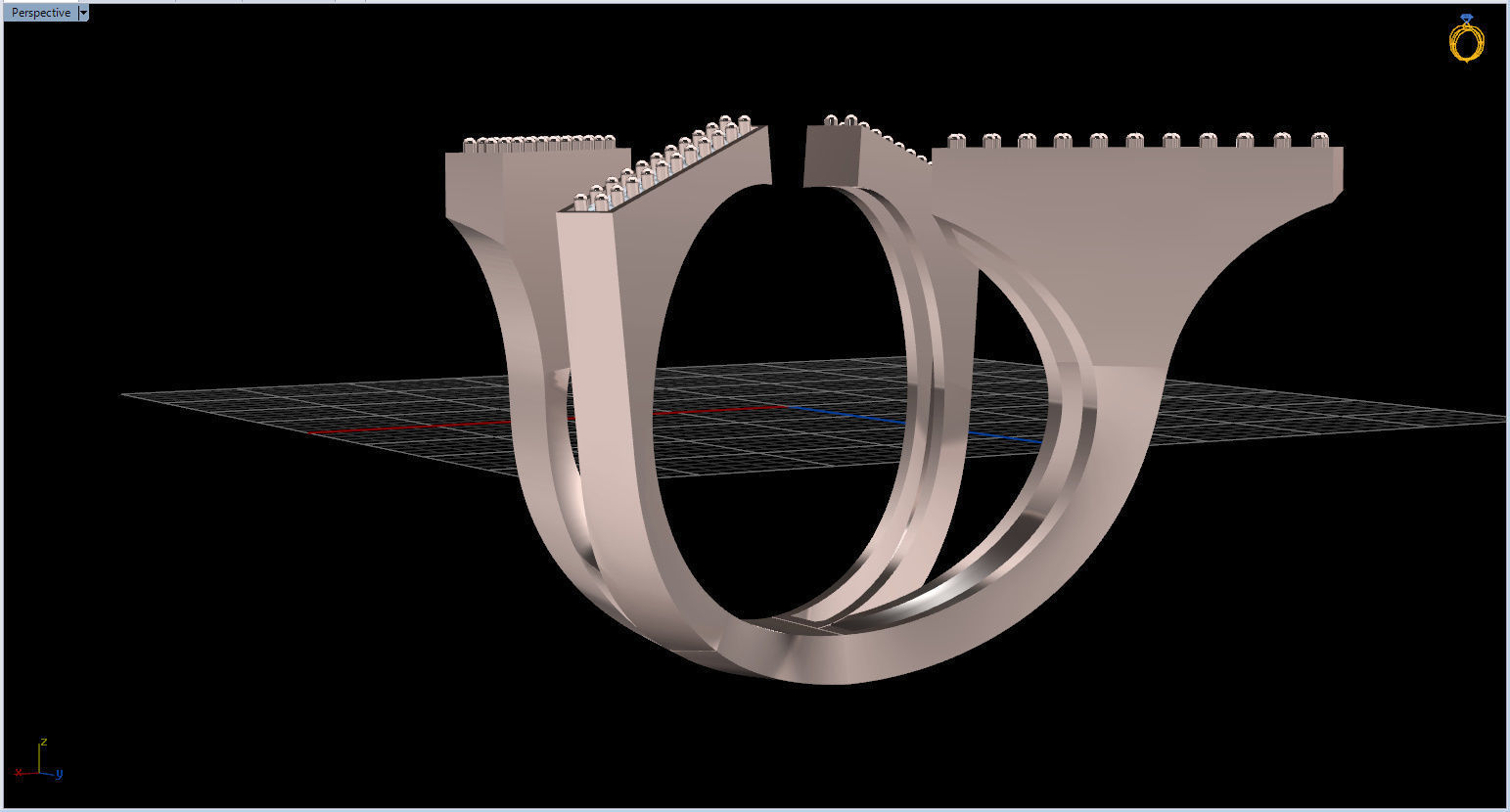 Geometric Ring 3D print model_62