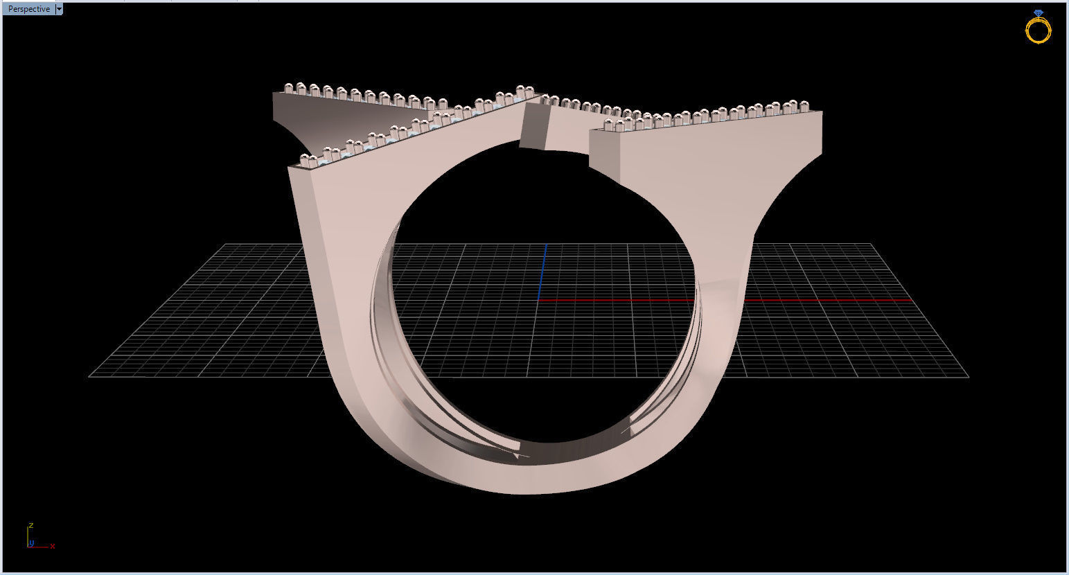 Geometric Ring 3D print model_76