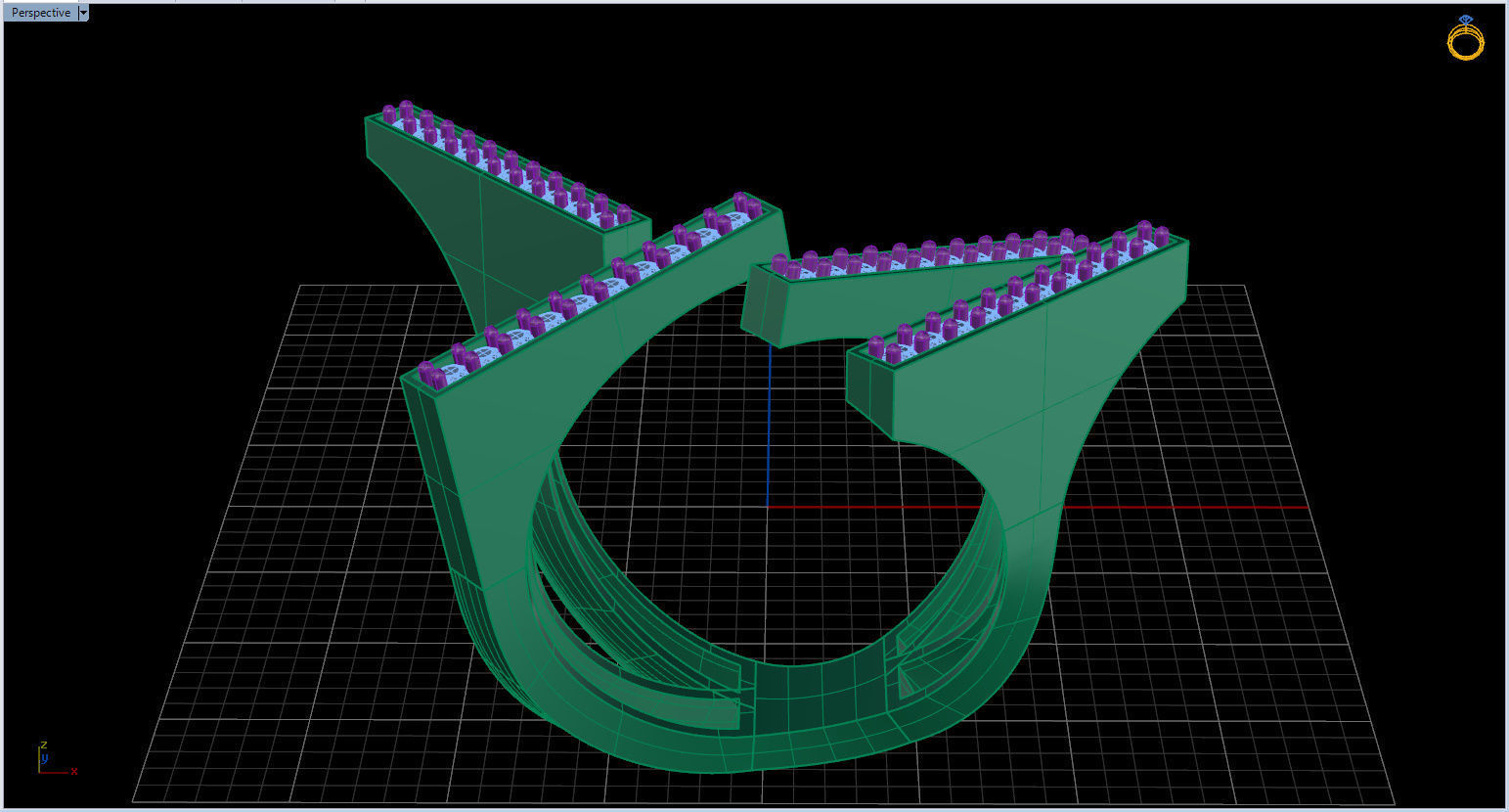 Geometric Ring 3D print model_29