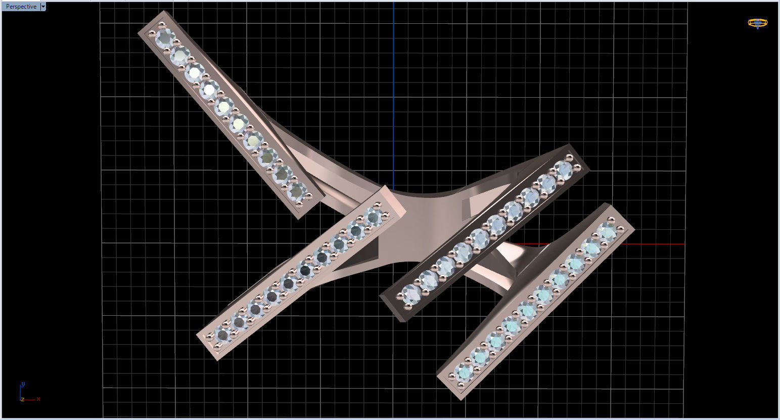 Geometric Ring 3D print model_53