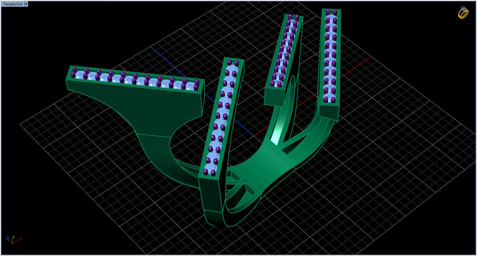Geometric Ring 3D print model_33