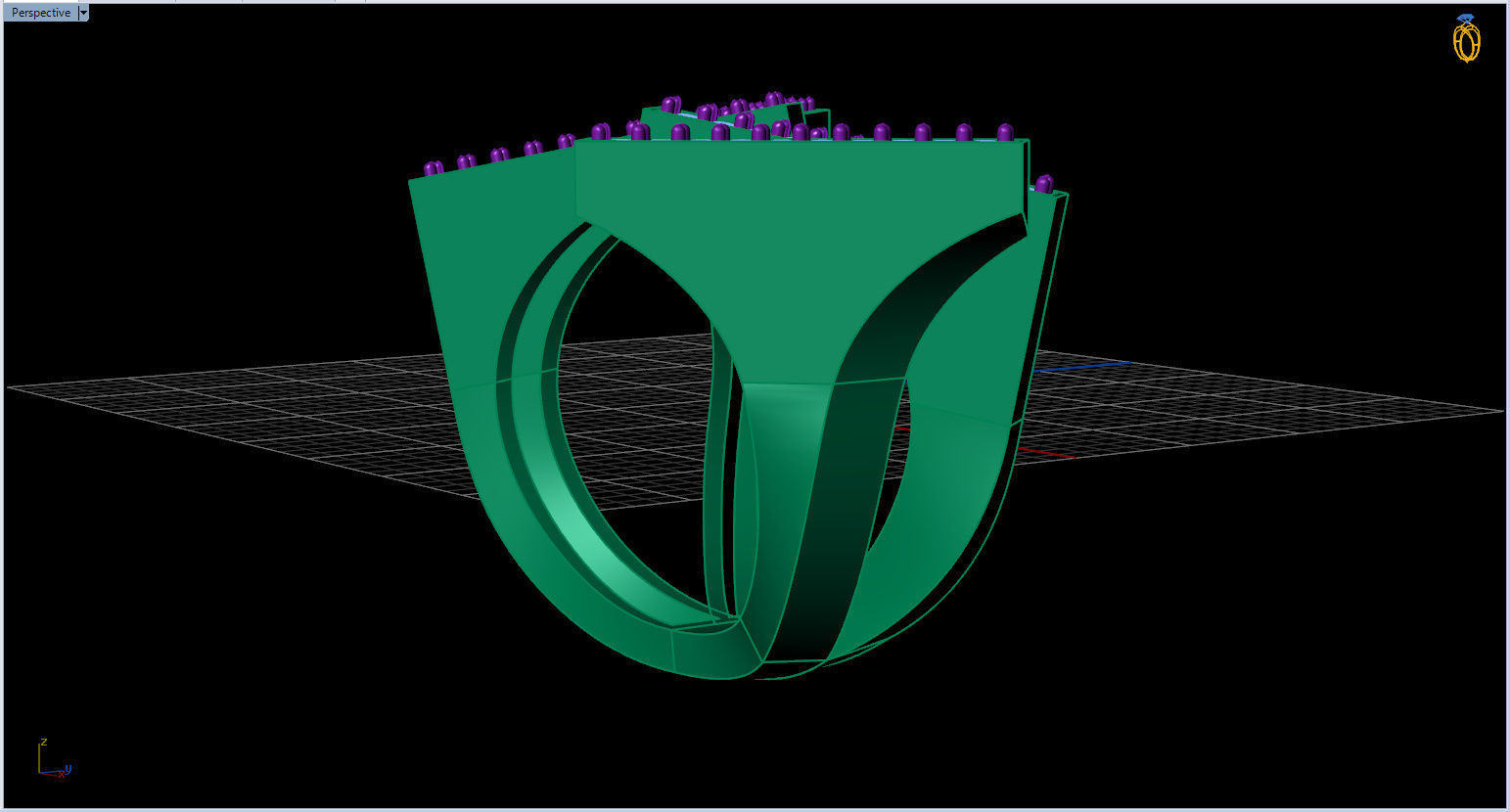 Geometric Ring 3D print model_25