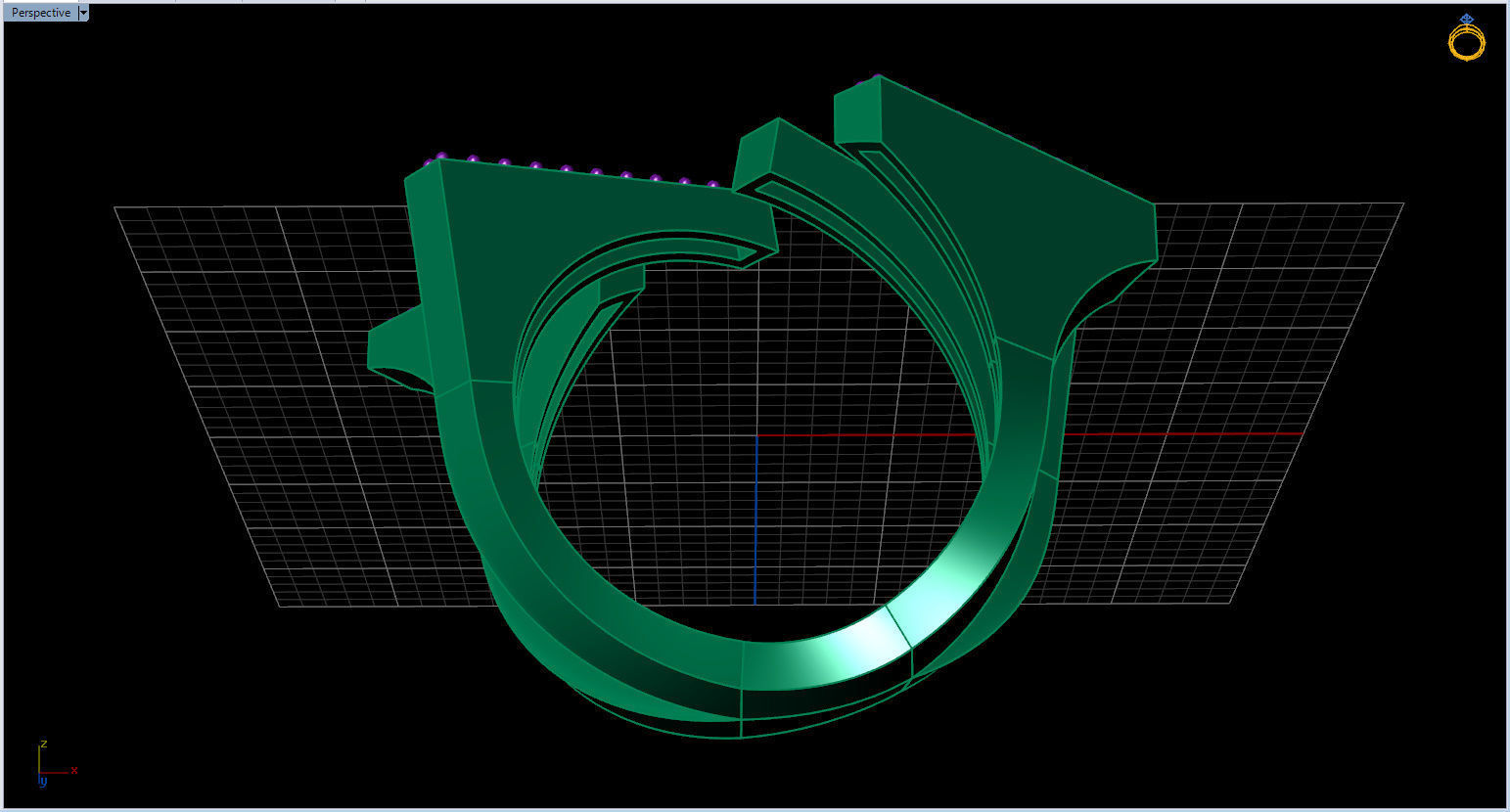 Geometric Ring 3D print model_14