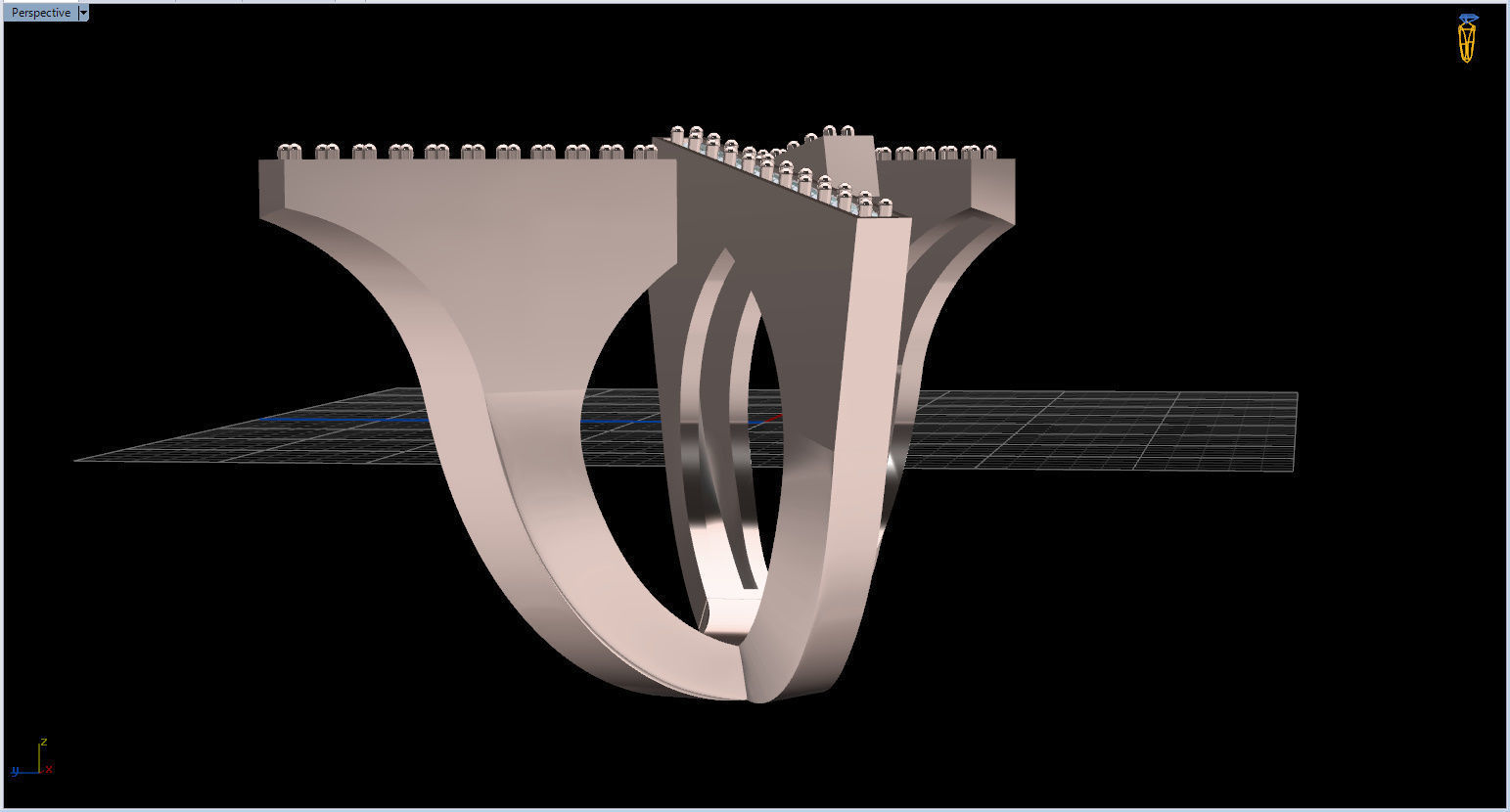 Geometric Ring 3D print model_75