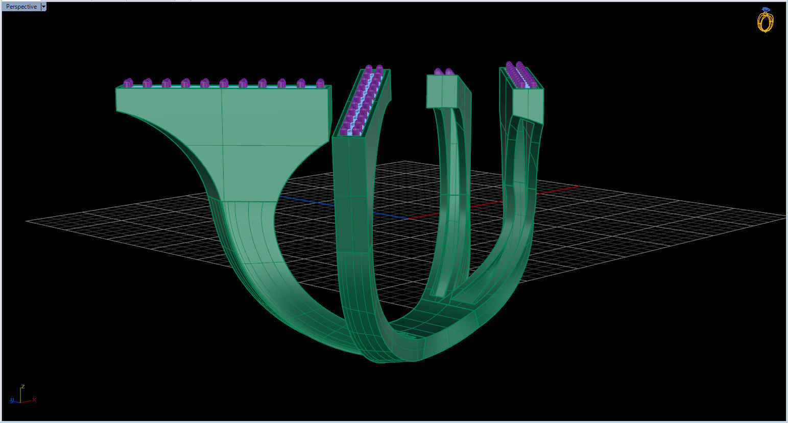 Geometric Ring 3D print model_49