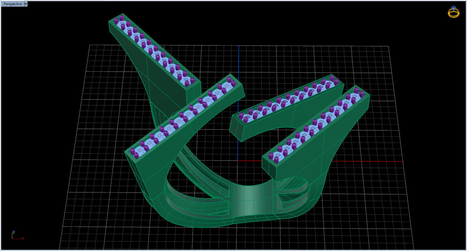 Geometric Ring 3D print model_31