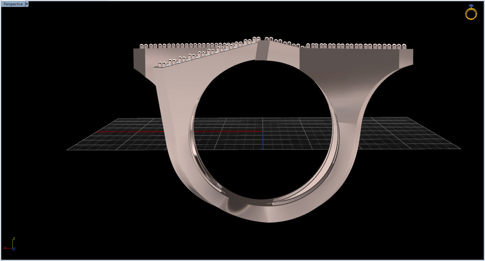 Geometric Ring 3D print model_68