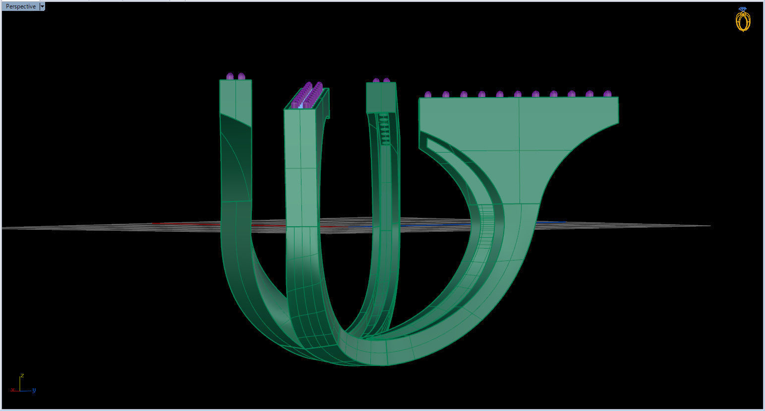 Geometric Ring 3D print model_41