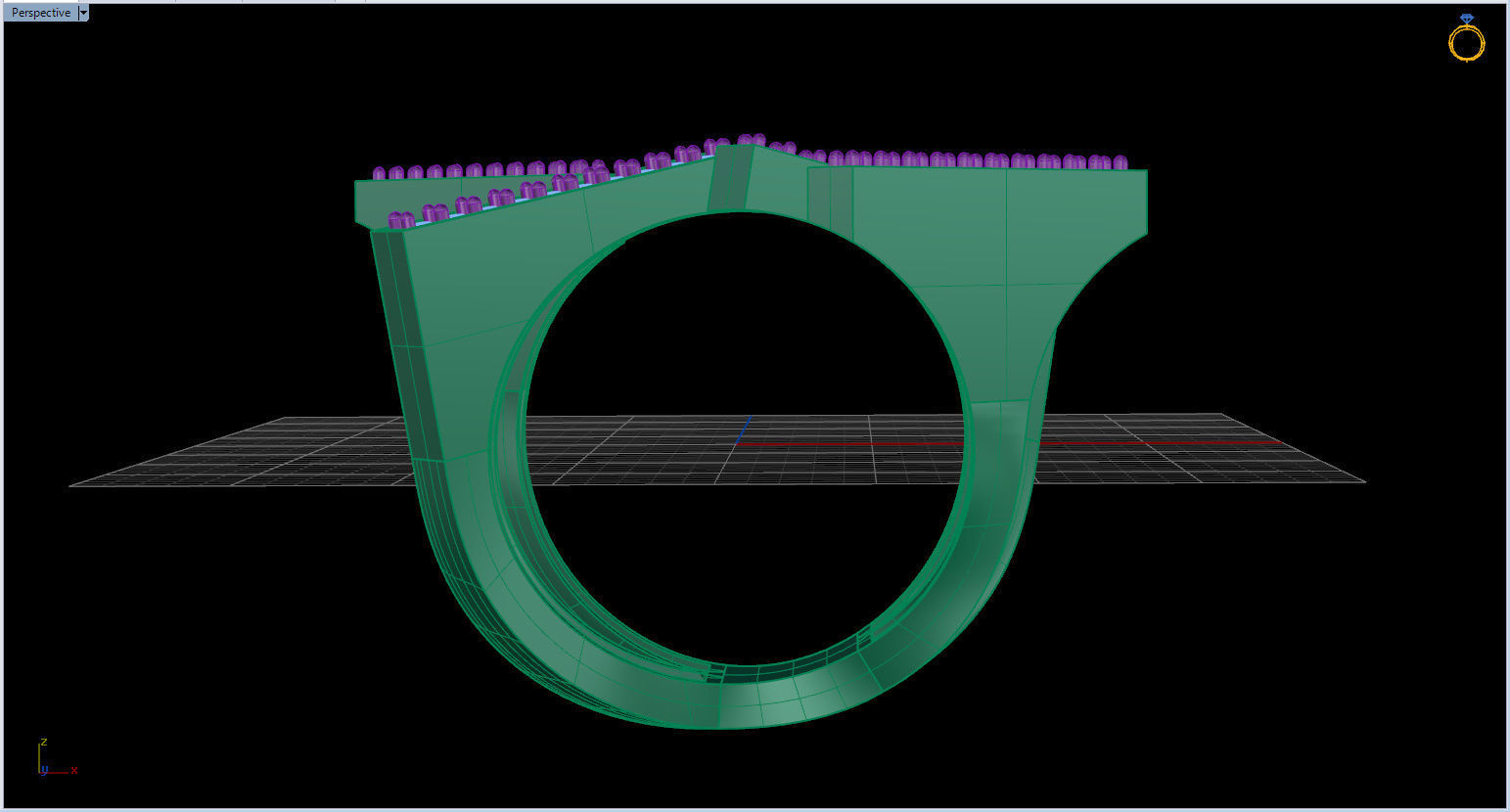 Geometric Ring 3D print model_40