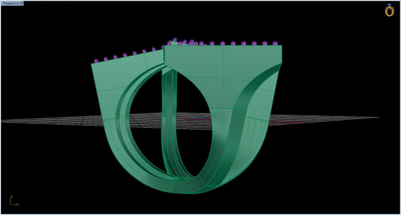 Geometric Ring 3D print model_38