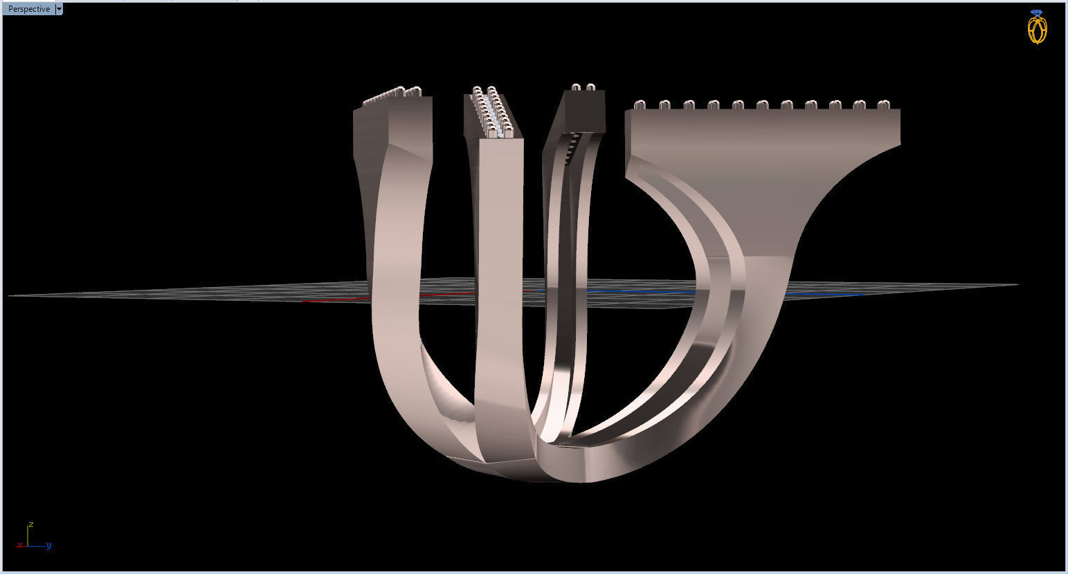 Geometric Ring 3D print model_64