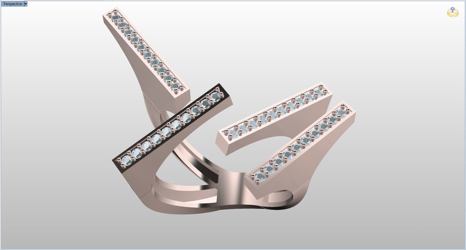 Geometric Ring 3D print model_78