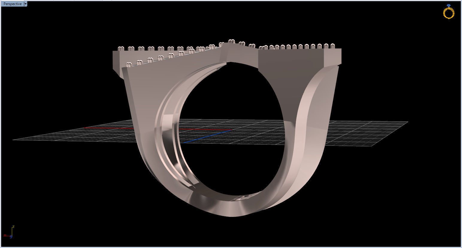 Geometric Ring 3D print model_70