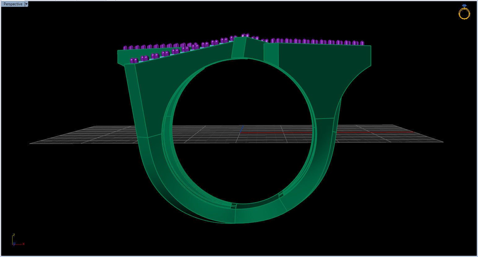 Geometric Ring 3D print model_13