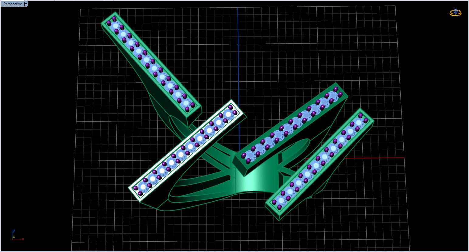 Geometric Ring 3D print model_8