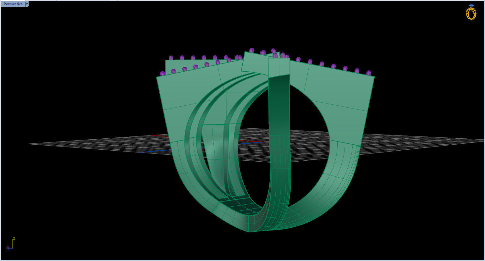 Geometric Ring 3D print model_54