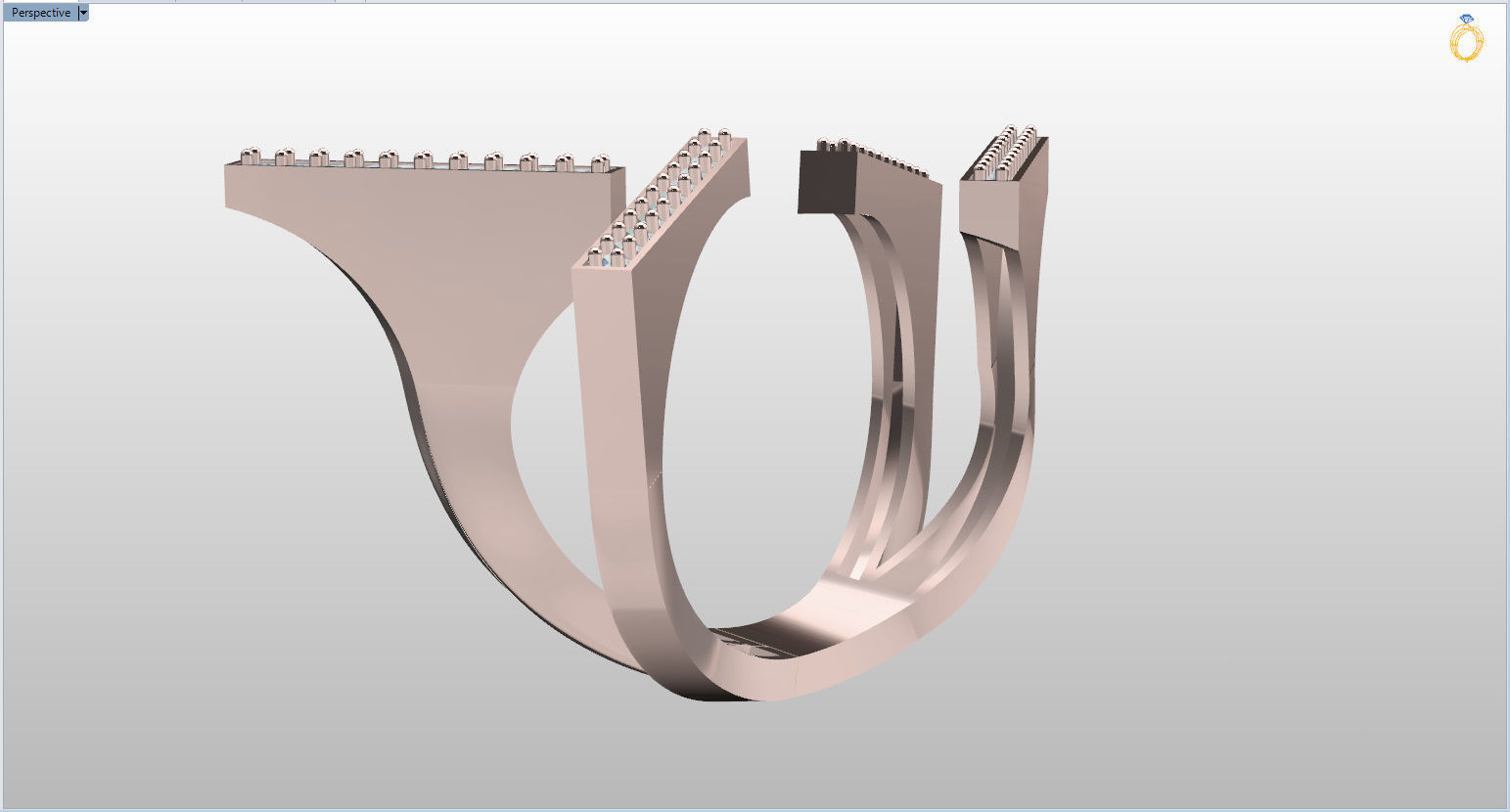 Geometric Ring 3D print model_97