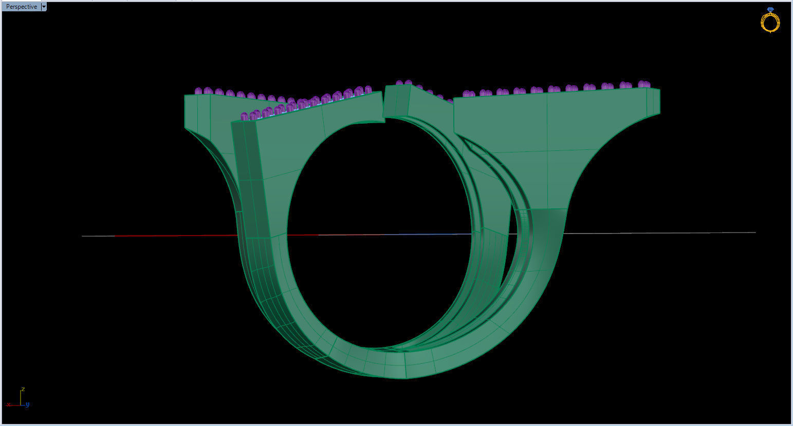 Geometric Ring 3D print model_47