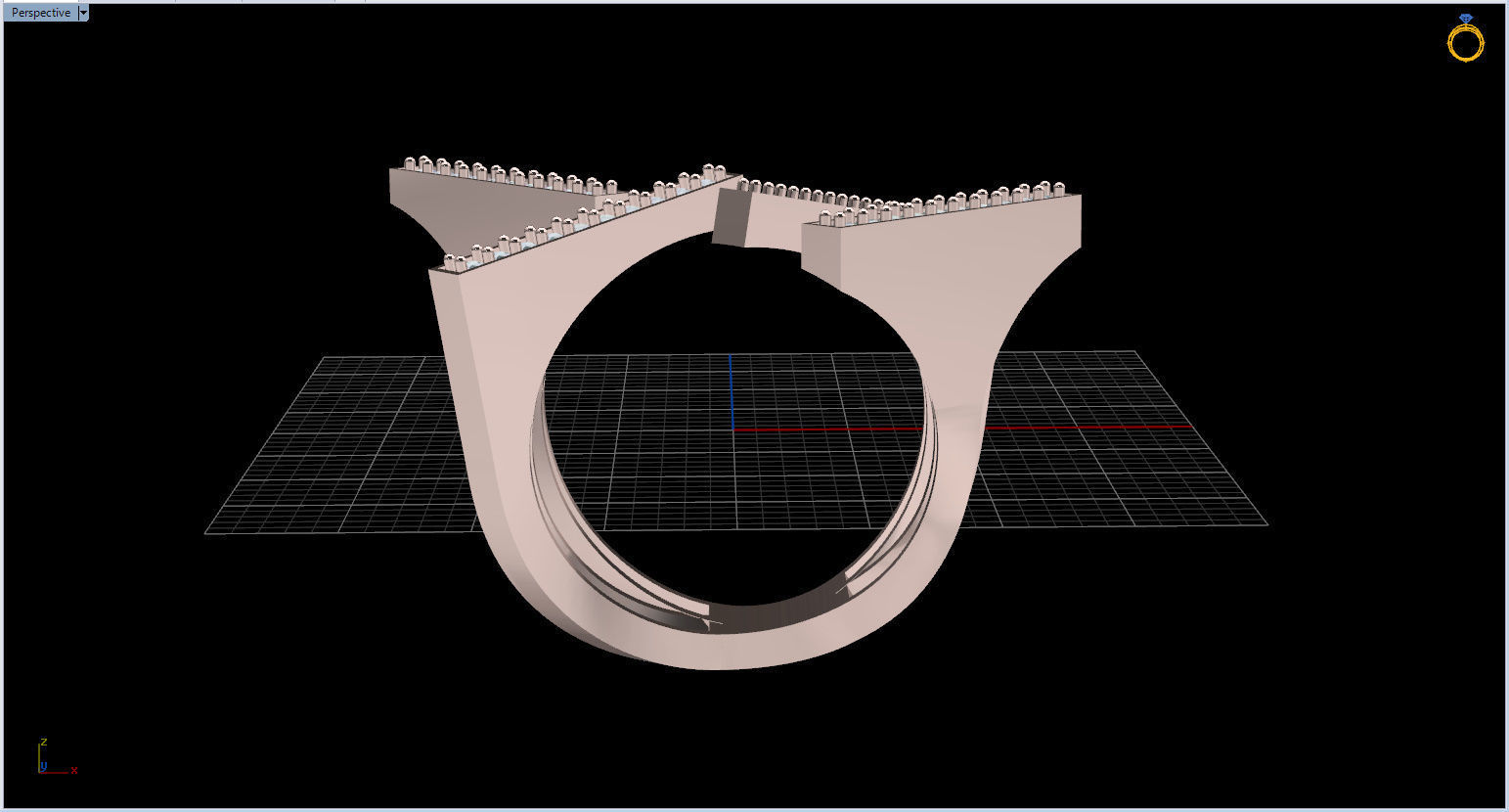 Geometric Ring 3D print model_59