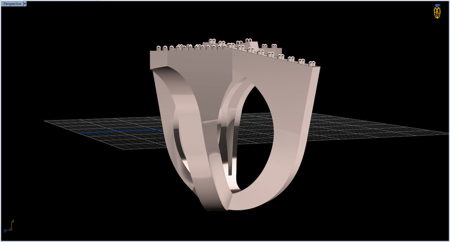 Geometric Ring 3D print model_79